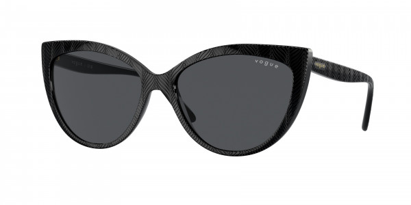 Vogue VO5484S Sunglasses, W44/87 BLACK DARK GREY (BLACK)