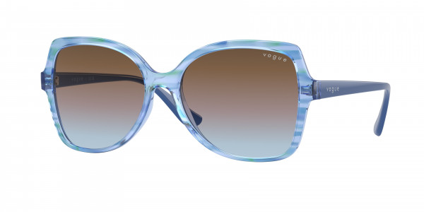 Vogue VO5488S Sunglasses, 306048 TOP TEXTURE GREEN/BLUE AZURE G (GREEN)