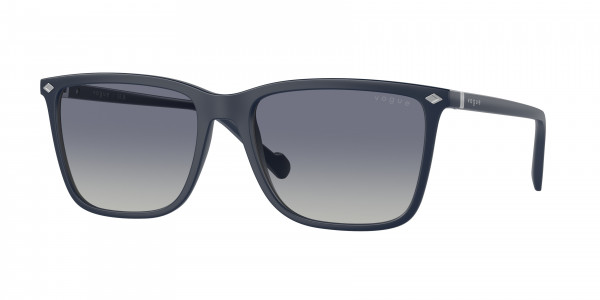 Vogue VO5493S Sunglasses, 30564L SEMI MATT FULL DARK BLUE GREY (BLUE)