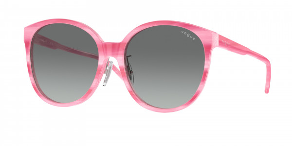 Vogue VO5509SF Sunglasses, 307811 PINK HORN GRADIENT GREY (PINK)