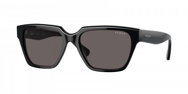 Vogue VO5512S Sunglasses, W44/87 BLACK BLACK SMOKE (BLACK)