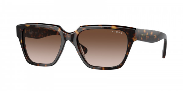 Vogue VO5512S Sunglasses, W65613 DARK HAVANA BROWN GRADIENT (BROWN)