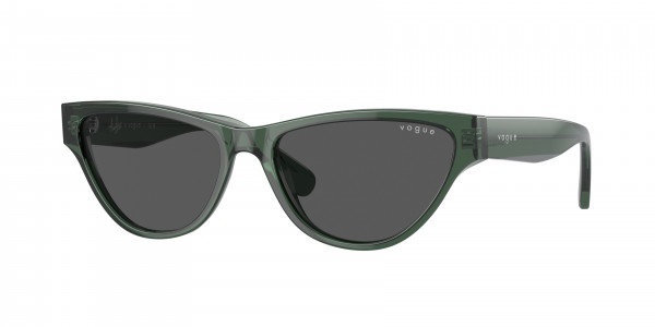 Vogue VO5513S Sunglasses, 300487 TRANSPARENT DARK GREEN DARK GR (GREEN)