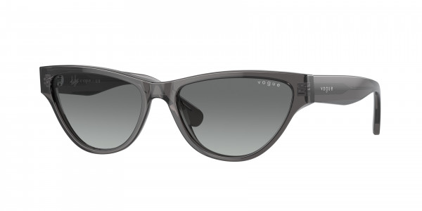 Vogue VO5513S Sunglasses, 304511 TRANSPARENT DARK GREY GREY GRA (GREY)