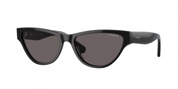 Vogue VO5513S Sunglasses, W44/87 BLACK BLACK SMOKE (BLACK)