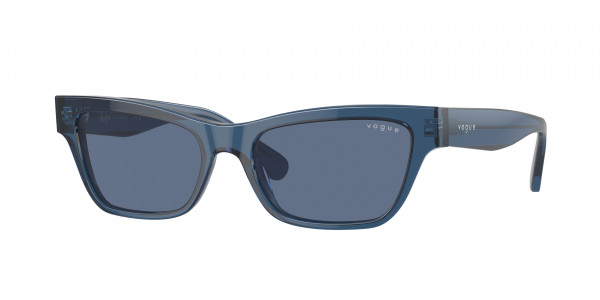 Vogue VO5514S Sunglasses, 304680 TRANSPARENT DARK BLUE DARK BLU (BLUE)