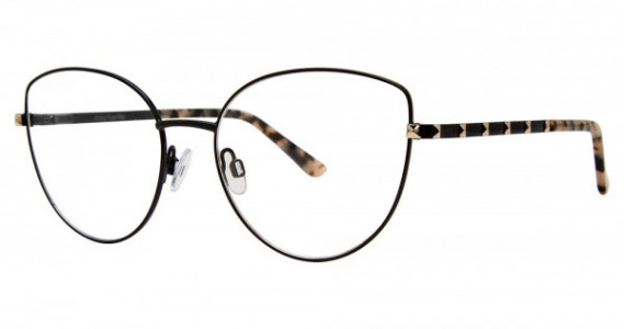 Daisy Fuentes DAISEY FUENTES LA PRISCILLA BLACK Eyeglasses, 021 BLACK