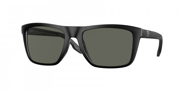 Costa Del Mar 6S9107 MAINSAIL Sunglasses, 910703 MAINSAIL MATTE BLACK GRAY 580G (BLACK)