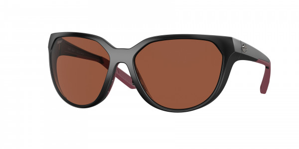 Costa Del Mar 6S9110 MAYFLY Sunglasses, 911003 MAYFLY MATTE BLACK COPPER 580P (BLACK)