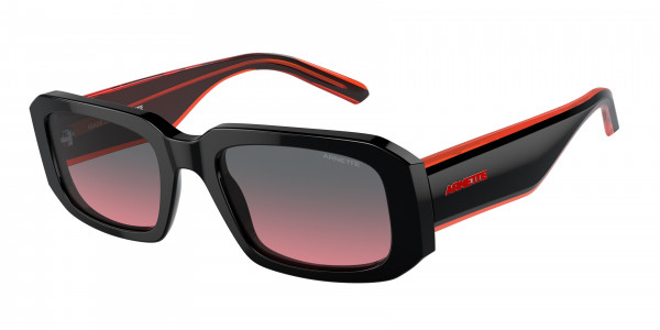 Arnette AN4318 THEKIDD Sunglasses, 123777 THEKIDD BLACK FIFTY BLACK/RED (BLACK)
