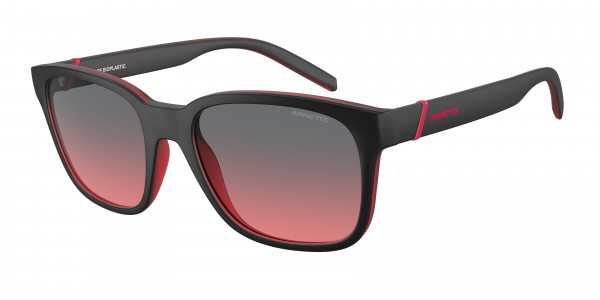Arnette AN4320 SURRY H Sunglasses, 286977 SURRY H MATTE BLACK/TRANSP RED (BLACK)