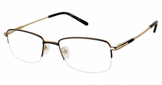 Cruz I-895 Eyeglasses, BLACK/GOLD