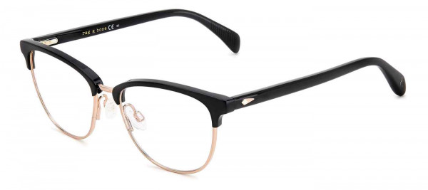 rag & bone RNB3060/G Eyeglasses, 0807 BLACK
