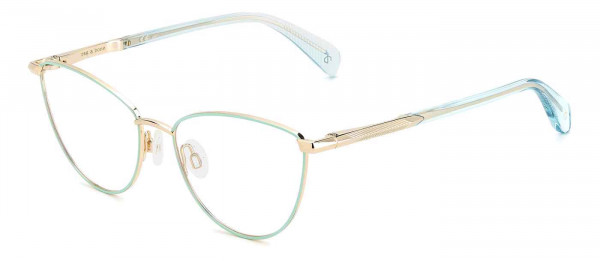 rag & bone RNB3063/G Eyeglasses, 01ED GREEN