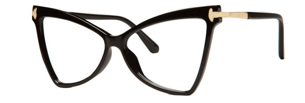 Enhance EN4391 Eyeglasses, Black/Gold