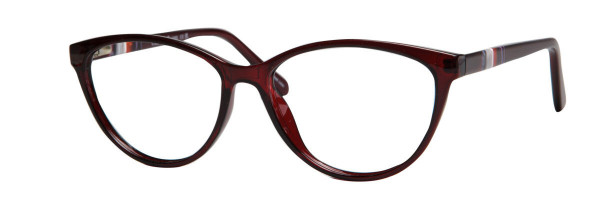 Enhance EN4389 Eyeglasses, Burgundy