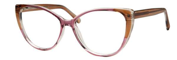 Enhance EN4383 Eyeglasses, Brown/Rose