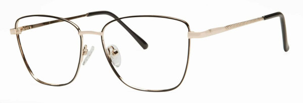 Enhance EN4317 Eyeglasses, Black/Gold
