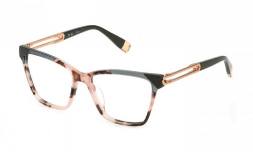 Furla VFU671 Eyeglasses, PINK/BROWN/HAVANA (0AGK)
