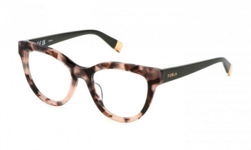 Furla VFU679 Eyeglasses, PINK/BROWN HAVANA (0AGK)