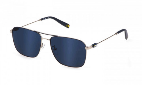 Fila SFI456 Sunglasses, PALLADIUM/BLUE (F94Y)