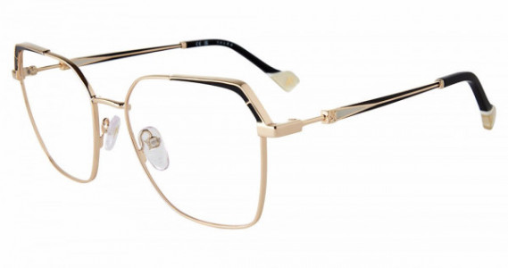 Yalea VYA098 Eyeglasses, ROSE GOLD/BLACK (0301)