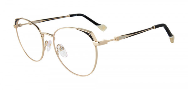 Yalea VYA099 Eyeglasses, ROSE GOLD/BLACK (0301)