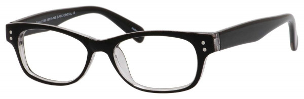 Correctional Eyewear L1058 Eyeglasses, Black/Crystal