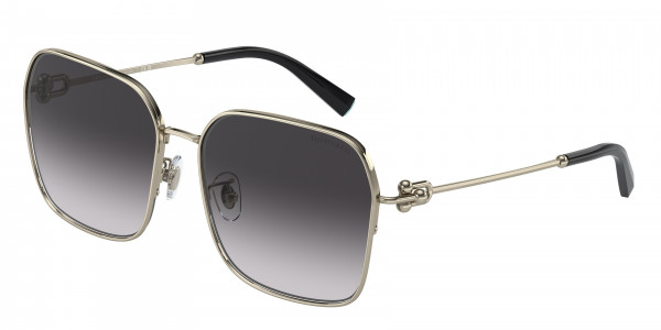 Tiffany & Co. TF3093D Sunglasses, 61903C PALE GOLD GREY GRADIENT (GOLD)