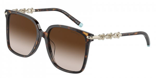 Tiffany & Co. TF4194D Sunglasses, 80153B HAVANA BROWN GRADIENT (TORTOISE)