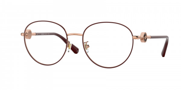 Versace VE1273D Eyeglasses, 1467 ROSE GOLD/BORDEAUX (GOLD)