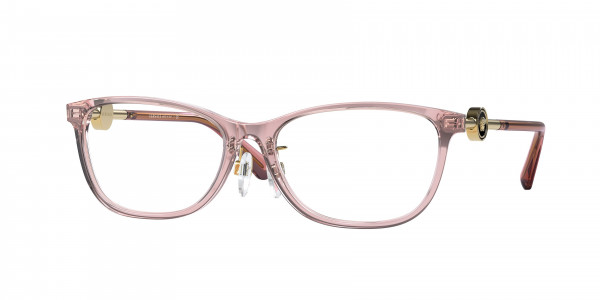 Versace VE3297D Eyeglasses, 5322 TRANSPARENT PINK (PINK)