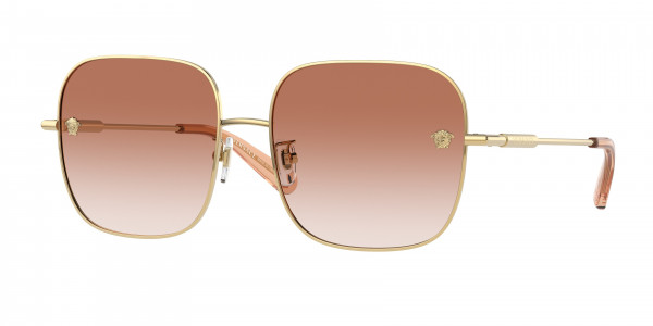Versace VE2246D Sunglasses, 100213 GOLD PINK GRADIENT (GOLD)