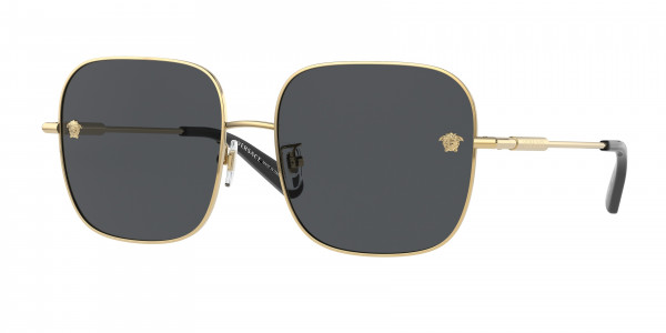 Versace VE2246D Sunglasses, 100287 GOLD DARK GREY (GOLD)