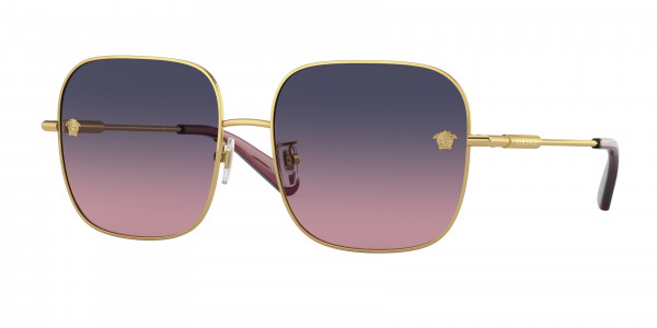 Versace VE2246D Sunglasses, 1002I6 GOLD PINK GRADIENT BLUE (GOLD)