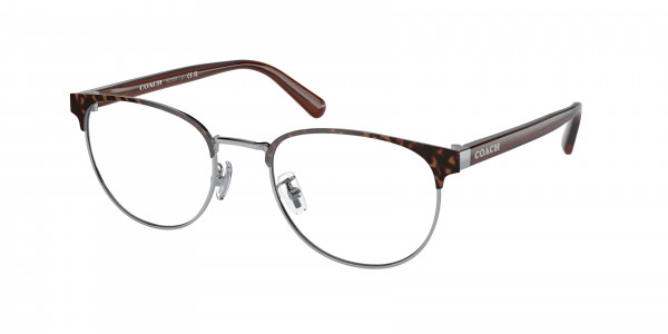 Coach HC5157 Eyeglasses, 9001 SHINY SILVER / DARK TORTOISE (SILVER)