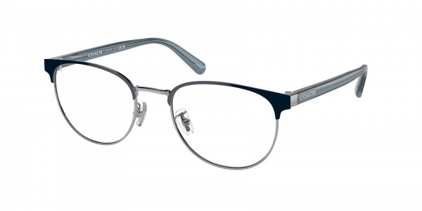 Coach HC5157 Eyeglasses, 9537 SHINY SILVER / MAVY (SILVER)