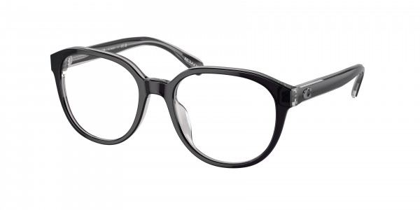 Coach HC6209F Eyeglasses, 5745 BLACK / TRANSPARENT GREY (BLACK)