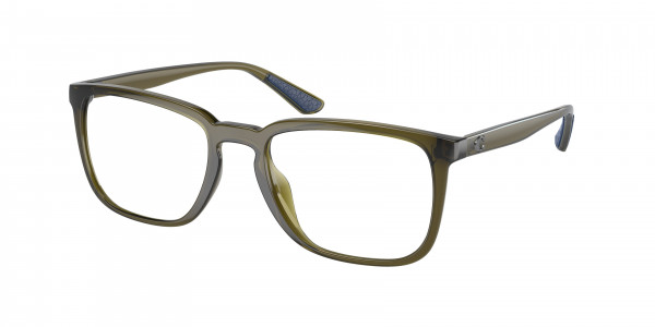 Coach HC6212U Eyeglasses, 5760 TRANSPARENT GREEN (GREEN)