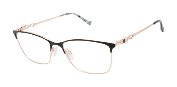 Tura R231 Eyeglasses, Black/ Rose Gold (BLK)