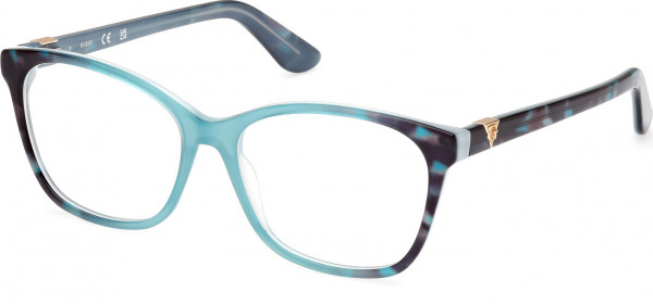 Guess GU2949-N Eyeglasses, 089 - Turquoise/Havana / Turquoise/Havana
