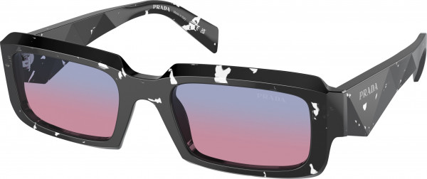 Prada PR 27ZS Sunglasses, 15O60E BLACK CRYSTAL TORTOISE CLEAR G (BLACK)