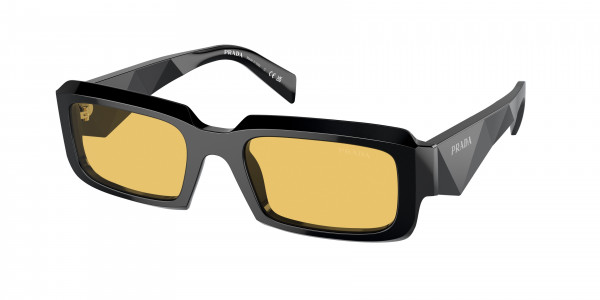 Prada PR 27ZS Sunglasses, 16K70A BLACK YELLOW (BLACK)