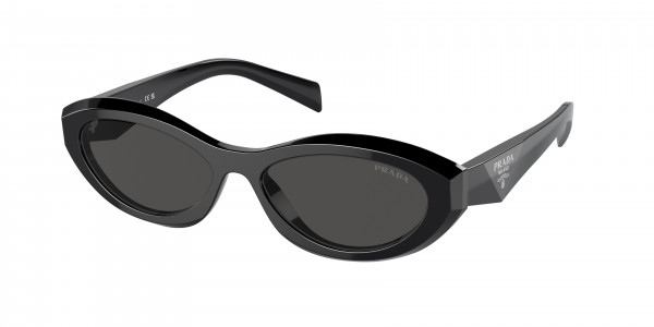 Prada PR 26ZSF Sunglasses, 16K08Z BLACK DARK GREY (BLACK)