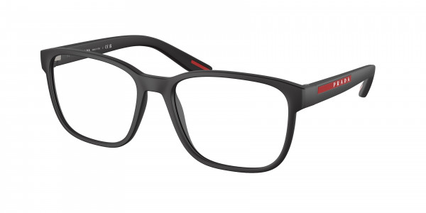 Prada Linea Rossa PS 06PV Eyeglasses, DG01O1 BLACK RUBBER (BLACK)
