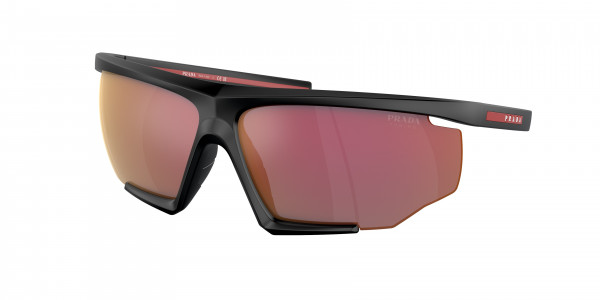Prada Linea Rossa PS 07YS Sunglasses, DG010A MATTE BLACK/BLACK RUBBER DARK (BLACK)
