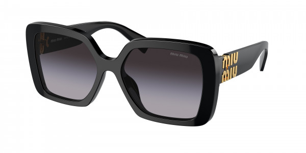 Miu Miu MU 10YS Sunglasses, 1AB5D1 BLACK GREY GRADIENT (BLACK)