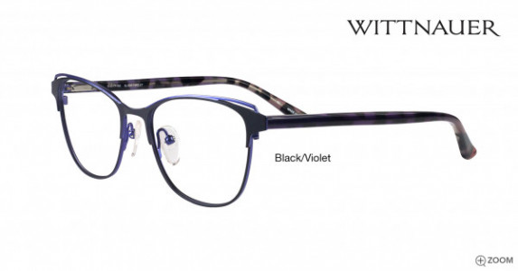 Wittnauer Renata Eyeglasses, Black/Violet