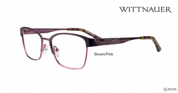Wittnauer Annabelle Eyeglasses, Brown/Pink