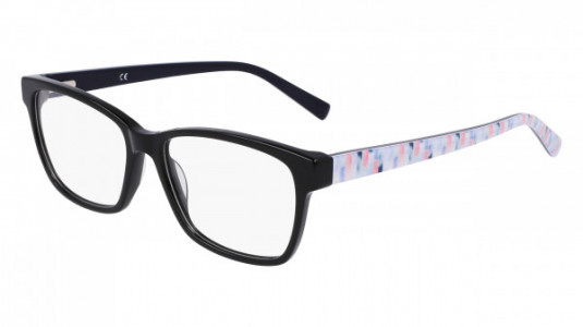 Marchon M-5023 Eyeglasses, (001) BLACK/BLUE MOSAIC